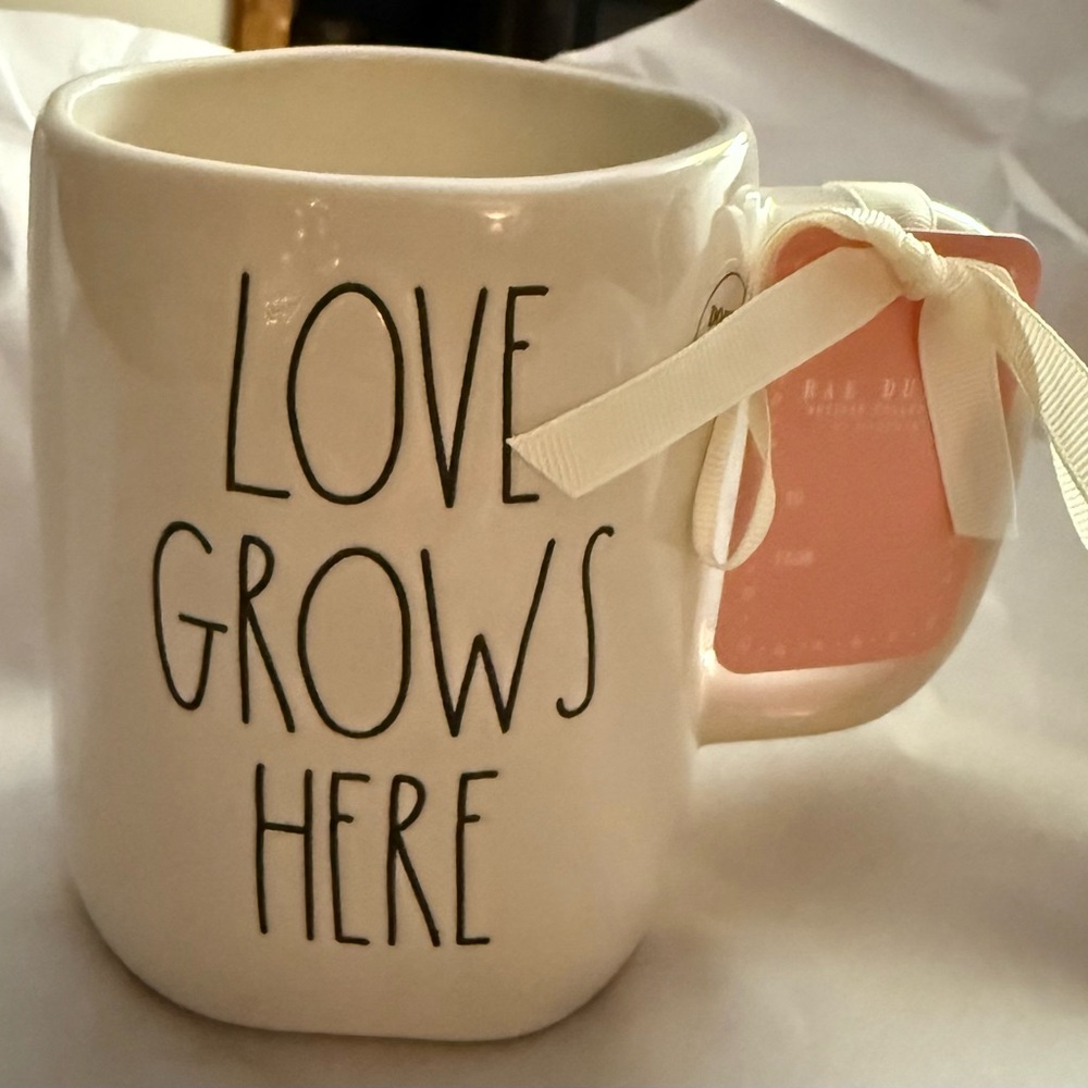 Rae Dunn LOVE GROWS HERE Mug. New 2025 Release.